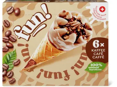 Fun · Cornets · Café 6 x 122ml