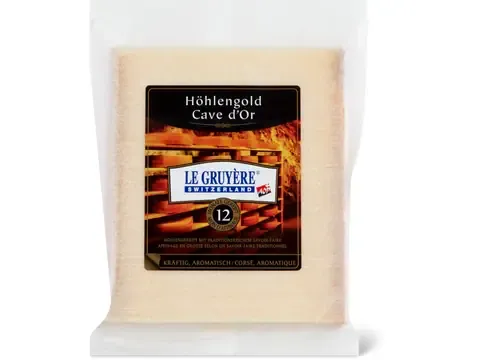 Höhlengold Le Gruyère · Fromage à pâte dure AOP 100 g