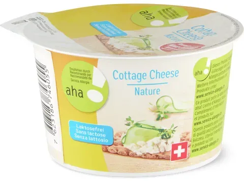 Cottage Cheese aha! 200 g · aha!, sans lactose 200g