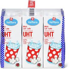 Valflora · Lait entier · IP-SUISSE, 3.5 % de gras, UHT 6 x 1l