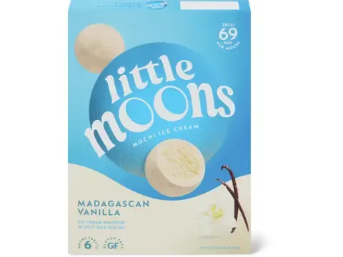 Little moons · Mochis glacés · Vanille de Madagascar 6 x 32g
