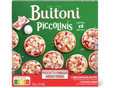 Buitoni Piccolinis · Mini-pizzas · Jambon fromage