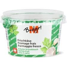 M-Budget · Fromage frais · Herbes &amp; ail 150g