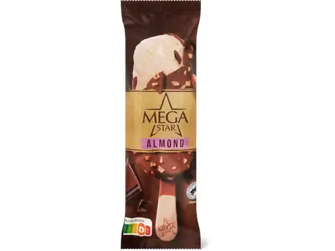 MegaStar · Glace en bâtonnets · Almond 120ml