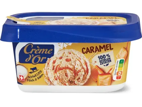 Crème d'or · Glace en bac · Caramel 170ml