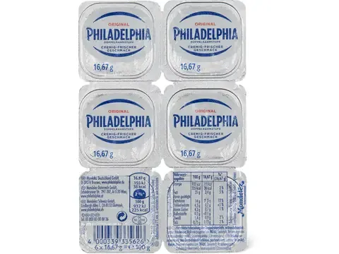 Philadelphia · Fromage frais · Portions 100g