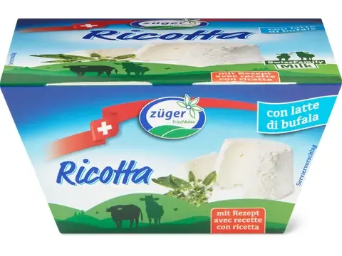 Züger · Ricotta · au lait de bufflonne 250g