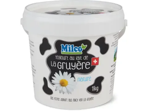 Yogourt au lait de la Gruyère · Nature 1kg