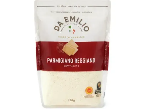 Da Emilio Parmigiano Reggiano · Fromage râpé DOP 120g