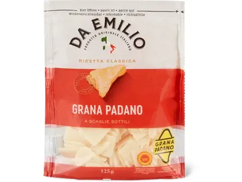 Da Emilio · Grana Padano DOP · en rebibes 125g
