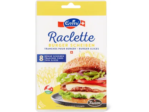 Emmi · Tranches de raclette pour burgers 150g