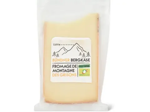 Fromage de montagne des Grisons · Bio 100 g