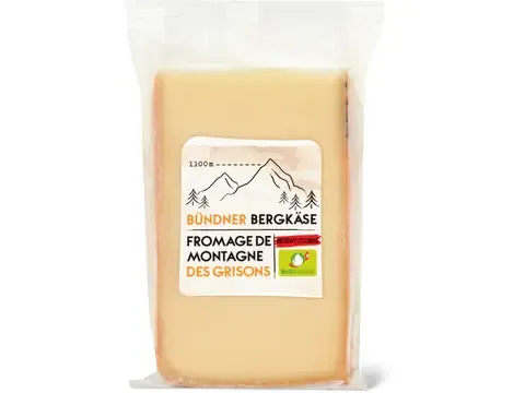Fromage de montagne des Grisons · Bio 100 g