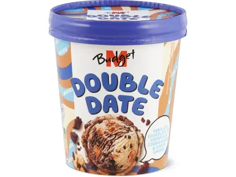 M-Budget · Glace en pot · Double date 480ml