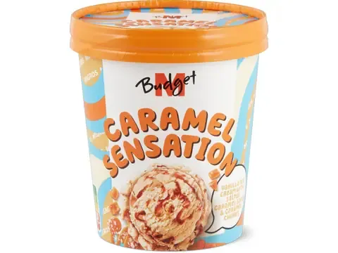 M-Budget · Glace en pot · Caramel Sensation 480ml