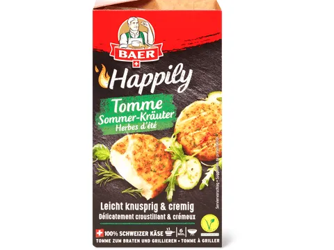 Baer Happily · Tomme · Herbes d’été, végétarien 4 x 50g