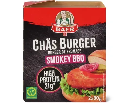 Baer · Burger de fromage Smokey BBQ 2 x 80g