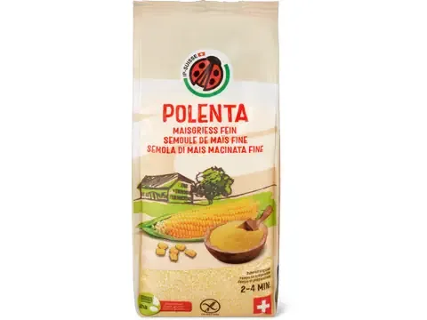 Polenta · aha!, IP-SUISSE, fine, sans gluten 500g