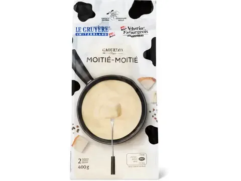 Caquelon Noir · Fondue · Moitié-moitié 400g