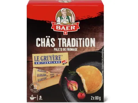 Baer · Fromage à griller · Gruyère 2 x 80g