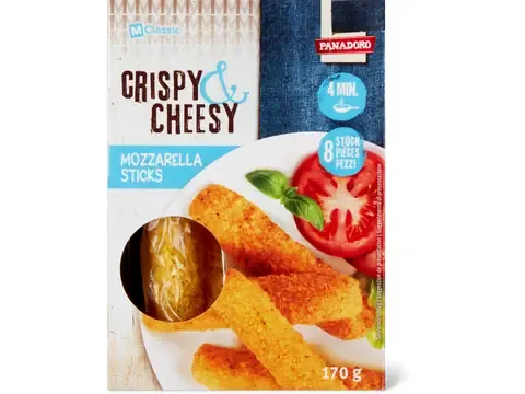 M-Classic Crispy &amp; Cheesy · Mozzarella · Sticks 170g