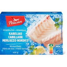Pelican · Cabillaud · Filets de dos Atlantique 400g