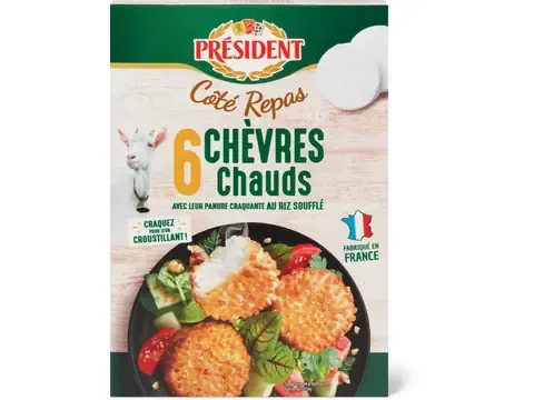 Président · Palets de chèvre 6 x 25g