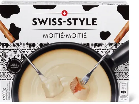 Swiss Style · Fondue · Moitié-moitié 2 x 400g