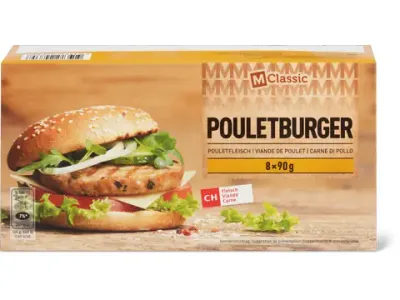 M-Classic · Burger de poulet 8 x 90g