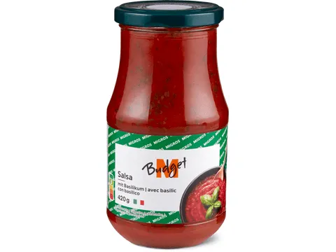 M-Budget · Salsa · avec basilic 420g