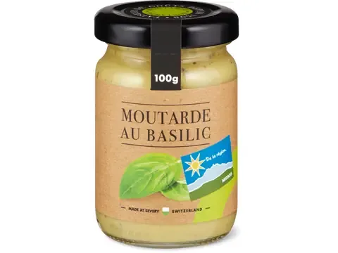 Moutarde · De la région, au basilic 100g