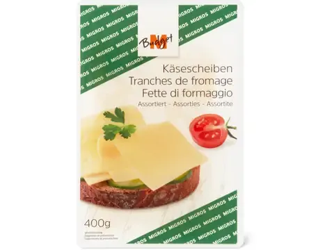 M-Budget · Tranches de fromage 400g