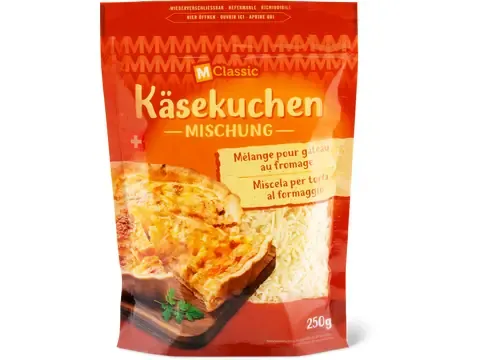 M-Classic · Mélange pour gâteau au fromage · râpé 250g