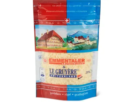 Fromage râpé · Emmental et Gruyère 130g