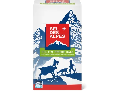 Sel des Alpes · Sel · iodé et fluoré 700g