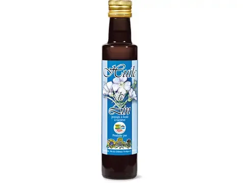 Huile de lin · De la région, pressée à froid 250ml