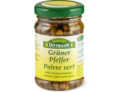 Dittmann Antipasti · Poivre vert · mariné, légèrement épicé 60g