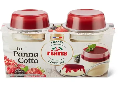 Panna cotta · Fruits rouges 2 x 120g