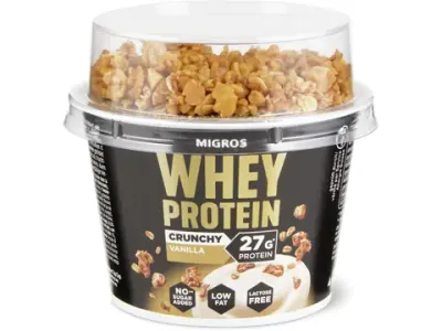 Whey · Yogourt · Crunchy vanille, Sans sucre ajouté, sans 225g