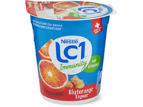 LC1 · Yogourt aux probiotiques · Orange sanguine-gingembre 150g