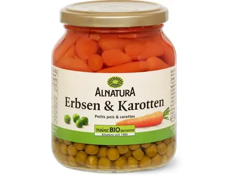 Alnatura · Petits pois et carottes · Bio 220g