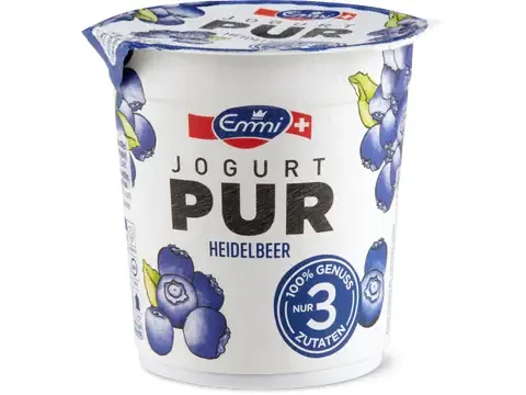 Emmi Jogurtpur · Yogourt · Myrtille 150g