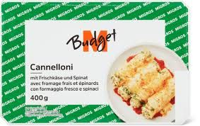 M-Budget · Cannellonis · au fromage frais et épinards, végétarien 400g