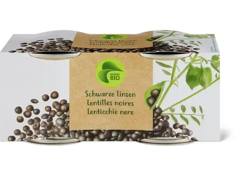 Lentilles noires · Bio 2x165g