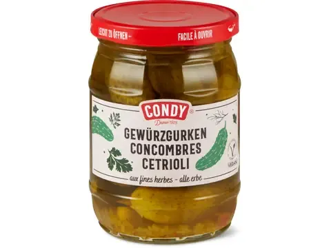 Condy · Concombres aux fines herbes · végétalien 290g
