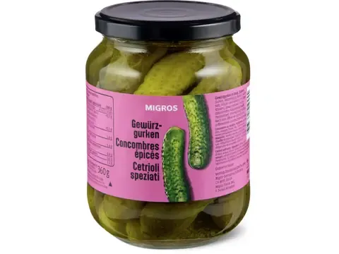 Concombres épicés 360g
