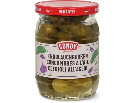 Condy · Concombres à l’ail · végétalien 300g