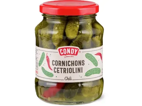 Condy · Cornichons au piment · Pimen 190g