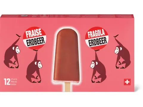 Seehund-Family · Crème glacée · Fraise 12 x 57ml