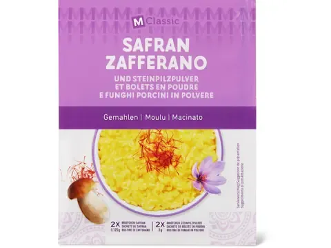M-Classique · Safran et bolets en poudre 2x3g
